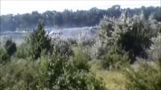 Home Guard fighters obliterate a jeep of Kievs forces
