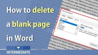 Microsoft Word - delete the empty or blank page at the end of your document by Chris Menard