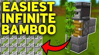 EASIEST AFK BAMBOO FARM Minecraft Bedrock 1.20