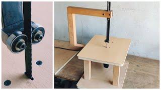 How To Make Jigsaw Table With Hacksaw Blade  DIY Jigsaw Table