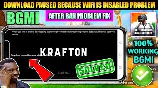 Bgmi download paused because wifi is disabled Problem  Bgmi Obb Service Running Problem 2024