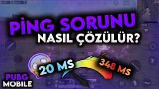 20 MS İLE OYNADIM  PUBG MOBİLE PİNG SORUNU NASIL ÇÖZÜLÜR? PUBG MOBİLE YÜKSEK MS SORUNU