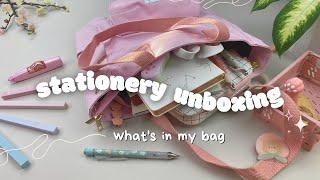 whats in my bag  a huge back to school stationery pal haul