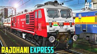 CR Rajdhani Express in Train Simulator  COUPLING + PARALLEL RACE  PC FHD GAMEPLAY  IR-MSTS 