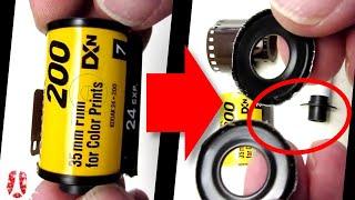 What Is Inside A Roll Film? Lets Open A Kodak Rollfilm And Find Out #photo #science #teardown