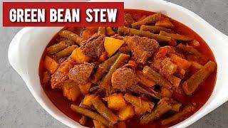 روش پخت خورشت لوبیا سبز با گوشت غذای خوشمزه و سنتی Green bean stew recipe