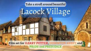 Lacock Village The Cotswolds Chippenham Wiltshire England walk around the historical Village