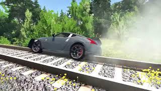 Cars vs Rails part 2 – BeamNG.Drive