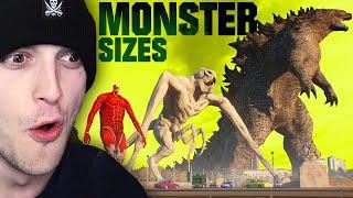 Reacting to MONSTER SIZES From FIRST PERSON View