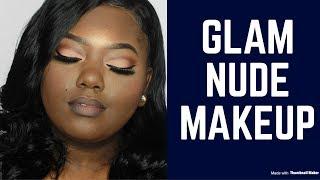 GLAM & NUDE MAKEUP TUTORIAL Perfecting my Nude Cut Crease