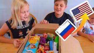 Пробуем ВКУСНЯШКИ из России Американские дети русского происхождения пробуют русскую еду