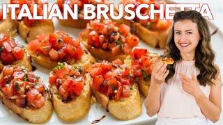 How to Make Italian BRUSCHETTA - Easy Appetizer