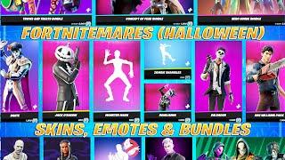 ALL Halloween Skins Emotes Collabs & Bundles Fortnite Fortnitemares Item Shop