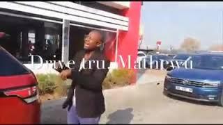 Lol Mathew going through MacDonald drive through to order a meal on foot