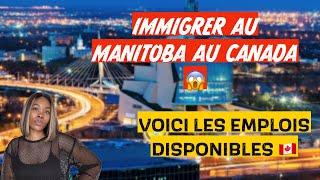 IMMIGRER AU MANITOBA AU CANADA  VOICI LES EMPLOIS DISPONIBLE 