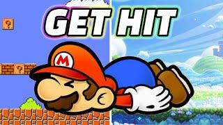 How fast can I GET HIT in every Mario game?