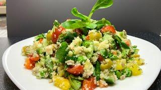  Салат з крупою Кускус. Couscous cereal salad.