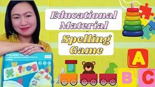 EDUCATIONAL MATERIAL REVIEW  Product Review  Spelling Game  Teacher Kristinna