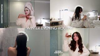 Winter evening routine cozy relaxing & productive