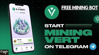What Is Vertus ? How To Mine VERT Using Free Bot  Vertus Mining  New Free Crypto Mining Bot
