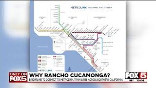 Why will high-speed train from Vegas go to Rancho Cucamonga CA instead of Los Angeles?