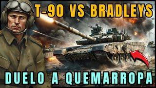  Batalla Épica Tanque T-90M Ruso vs. Bradleys Ucranianos Guerra de Ucrania