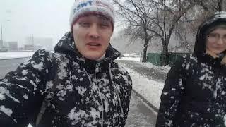 Большие снежинки в Москве