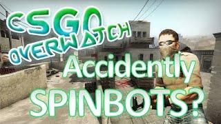 Cheater Accidently SPINBOTS? CSGO OVERWATCH