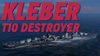 Tier 10 Kleber destroyer  World of Warships Blitz