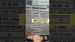 Instrument Safety Factor ISF of Current Transformer #shorts