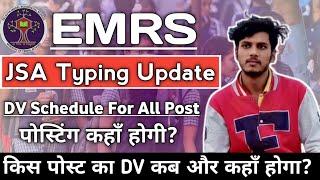 EMRS Dv Schedule & EMRS JSA Typing Update  Emrs TGT PGT Dv  Emrs Jsa typing details