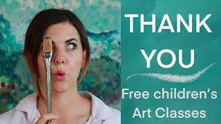 Thankful Tuesday PLUS Free Childrens Art Classes