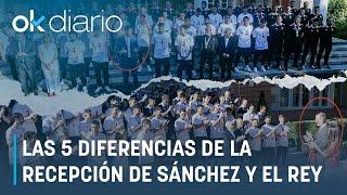 La diferencia de la recepción del Rey y de Sánchez a los jugadores de la selección