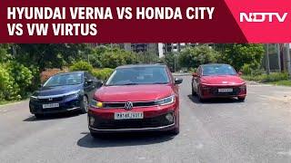 NDTV Auto Show Hyundai Verna vs Honda City Vs VW Virtus Comparison