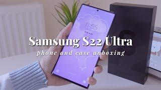 Unboxing  Samsung S22 Ultra Design Camera + Smart LED View Cover Aesthetic