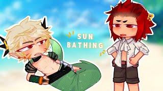 SUNBATHING Mermay KRBK month DAY 1Gacha_Club