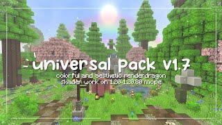 Universal Pack V1.7 aesthetic mcpe renderdragon shader 1.20️ with rainbow update ౨ৎ ˖ ࣪⊹