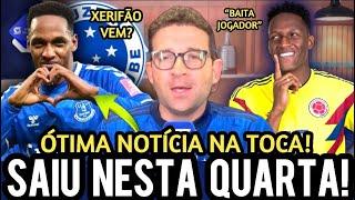 VENÂNCIO TROUXE A BOMBA ACABOU DE CONFIRMAR NESTA QUARTA YERRY MINA VEM? NOTÍCIAS DO CRUZEIRO HOJE