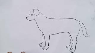 how to draw dog drawing easy step by step@aaravdrawingcreative1112