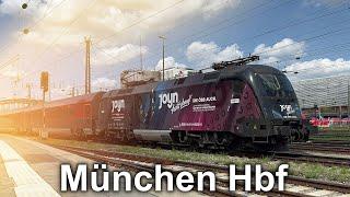 Züge in München Hbf  Sommer 2024