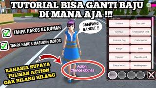 TUTORIAL CARA GANTI BAJU DIMANA SAJA SAKURA SCHOOL SIMULATOR UPDATE TERBARU