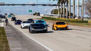 INSANE SUPERCARS at Supercar Saturdays  Entrances Exits Flybys and MORE