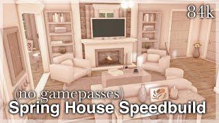 Bloxburg - Spring House Speedbuild no gamepasses  interior + full tour