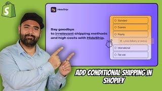 How To Add Conditional Shipping in Shopify 2024