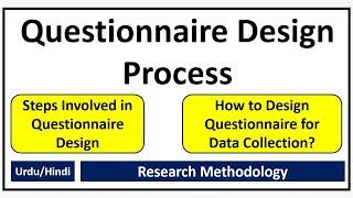 Questionnaire Design Process- 9 Steps of Questionnaire Design-How to Design Questionnaire?