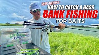 How to Catch a Bass BANK FISHING - Best Lures w Scott Martin