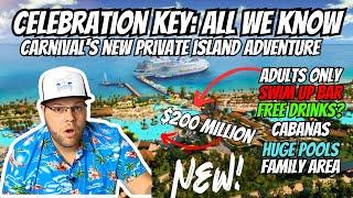 Celebration Key Everything We KNOW About Carnivals NEW Private Island  MEGA CRUISE NEWS