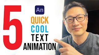 Five Quick & Cool Text Animation in Adobe Animate