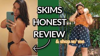 Curvy Girl Try OnReview of SKIMS & shop with me  VLOG