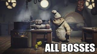 Little Nightmares - All Bosses With Cutscenes HD 1080p60 PC
